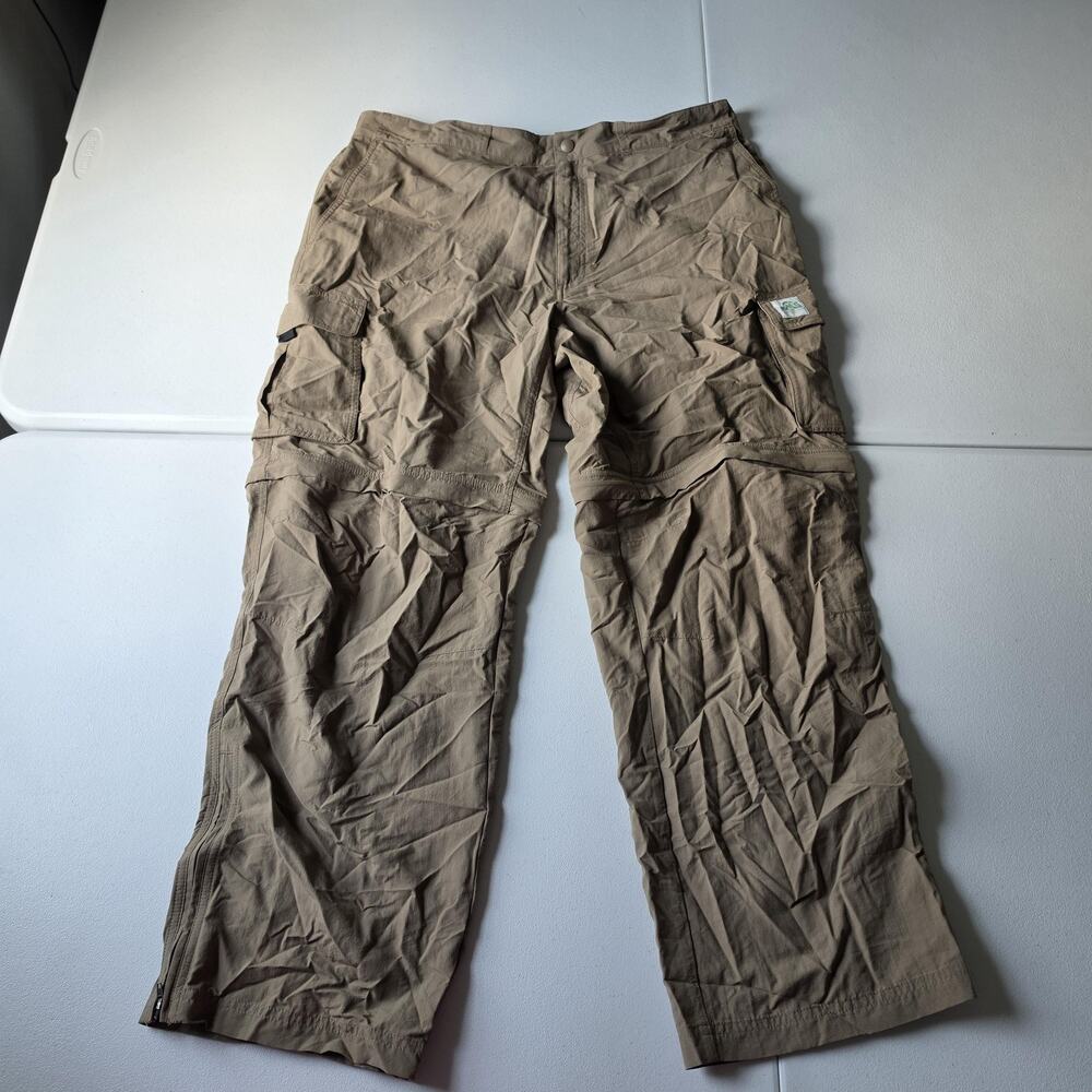 Eastern Mountain Sports Pants Mens 38x30 Beige Nylon Convertible Cargo Hiking